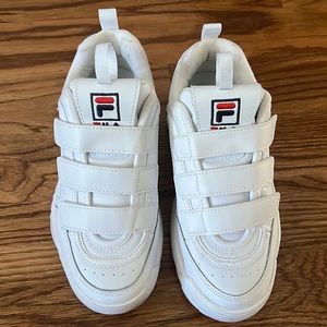 FILA white disruptor